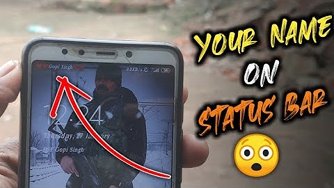 How To Add Own Name On Status Bar 🔥| Status Bar Main Apna Naam Kyse Likhen