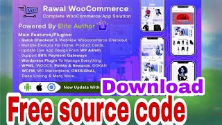 Woocommerce Full Mobile Application Solution with Setting Plugin Free source code download screenshot 1