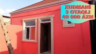 Münasib Qiymete Tecili Satış Xudmani Heyetli 3 Otaqli Yeni Temir Olunmuş Heyet Evi 077402 69 89