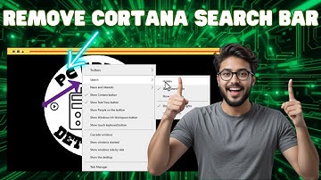 Hoe de Cortana-zoekbalk van de taakbalk te verwijderen | Taakbalk opschonen (2025)