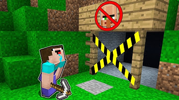 Minecraft - NOOB vs PRO : NOOB FOUND LOST SECRET MINE! Challenge 100% trolling