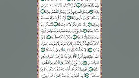تفصيل أحكام التلاوة | سورة نوح 11- 28