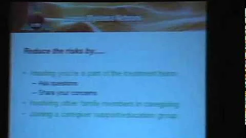 Kathleen Gross - Caregivers Role in Patient Care