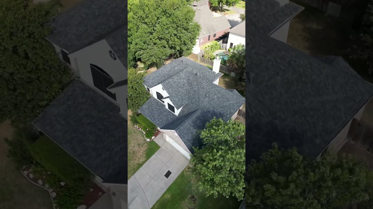Owens Corning “Estate Gray” Roof Replacement #homeimprovement #roofing #houston #realestate