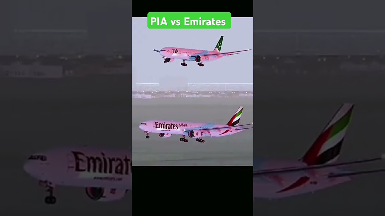 PIA vs Emirates 🚨 #pia #duet #piaairlines #aviation #account #unfrezzmyaccount#airport #crew #comedy