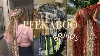 🩵💚 PEEKABOO BRAIDS COMPILATION🤩