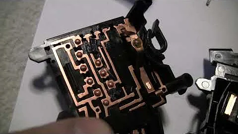 2013 Prius 2 Wiper and Windshield Washer Switch Disassembled Contacts Side