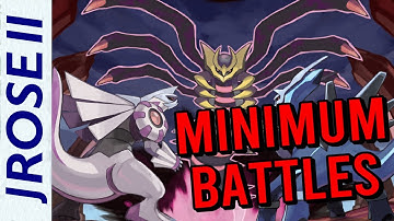 What are the MINIMUM BATTLES to beat Pokemon Platinum?