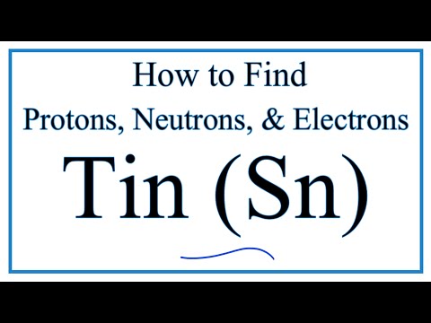 Video: Hoeveel elektrone het 'n ongelaaide atoom van tin?