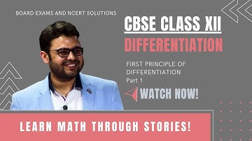 First Principle of Differentiation - CBSE Class 12 Maths (Solutions in Hindi) - [Part 1]
