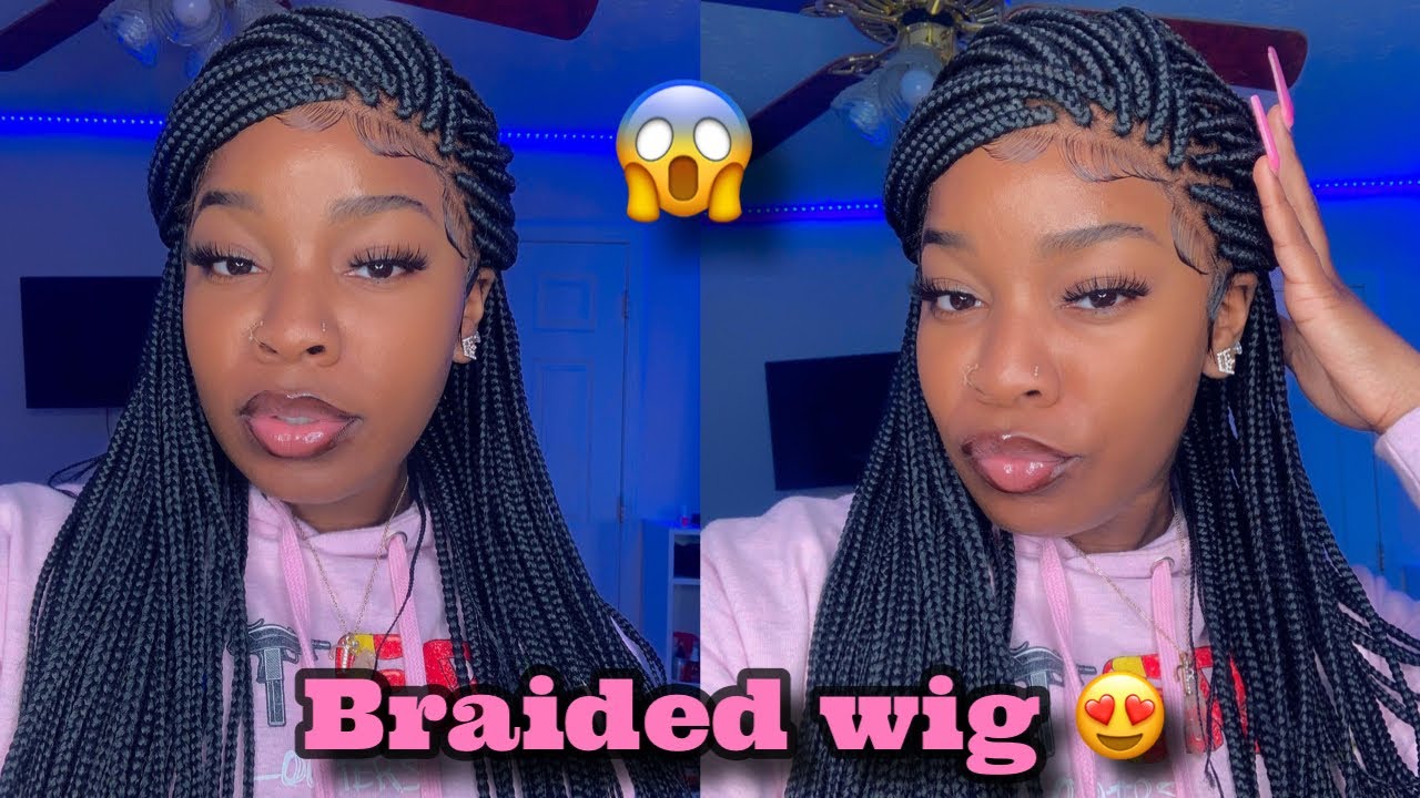 HOW I INSTALLED MY BOX BRAID WIG!😱 ft. NeatandSleek💗 - YouTube
