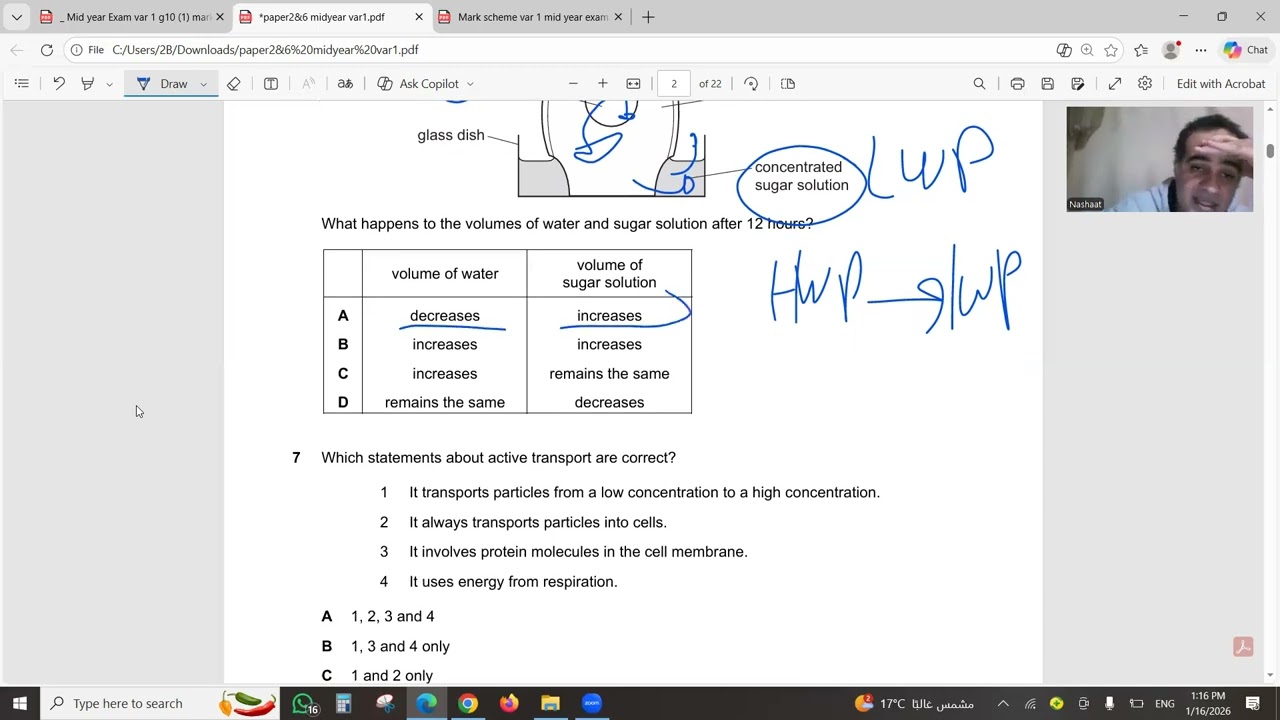 MID YEAR VAR 1 EXAM REFLECTION