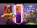 6000 Trophy Target Try New Strategy!! Super WIZARD Golem with BAT too Good | Clash Of Clans
