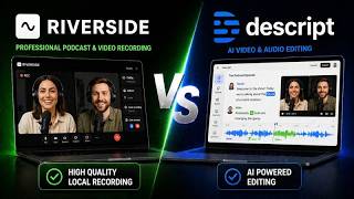 Riverside Vs descript | Riverside vs Descript comparison | Descript vs Riverside for podcasting