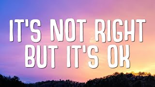 It's Not Right But It's Okay - Mr. Belt & Wezol (Lyrics) Resimi