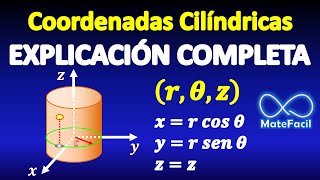 Coordenadas Cilíndricas ¿Qué son? EXPLICACIÓN COMPLETA