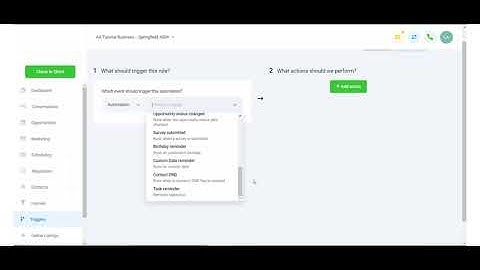 Triggers Overview - TheinboxPlus CRM CRMRoad