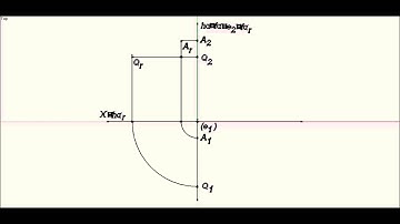 Piramide quandrangular contida num plano de perfil