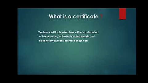 AUDIT CERTIFICATE