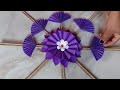 Paper flower wall hanging. Easy wall decoration idea. Paper craft. Diy wall decor.Home decor .