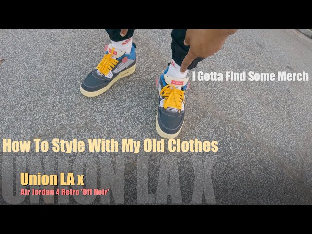 jordan 4 retro union off noir outfit