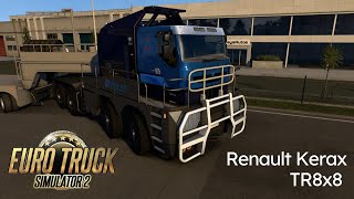 Euro Truck Simulator 2 - Renault Kerax TR8x8 + Heave Duty Trailer