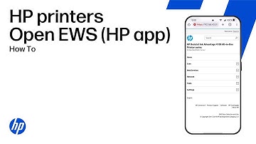 Open the Embedded Web Server (EWS) for your printer from the HP app | HP printers