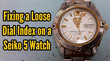 Fixing a Loose Dial Index on a Seiko Automatic Watch | Watch Repair Channel
