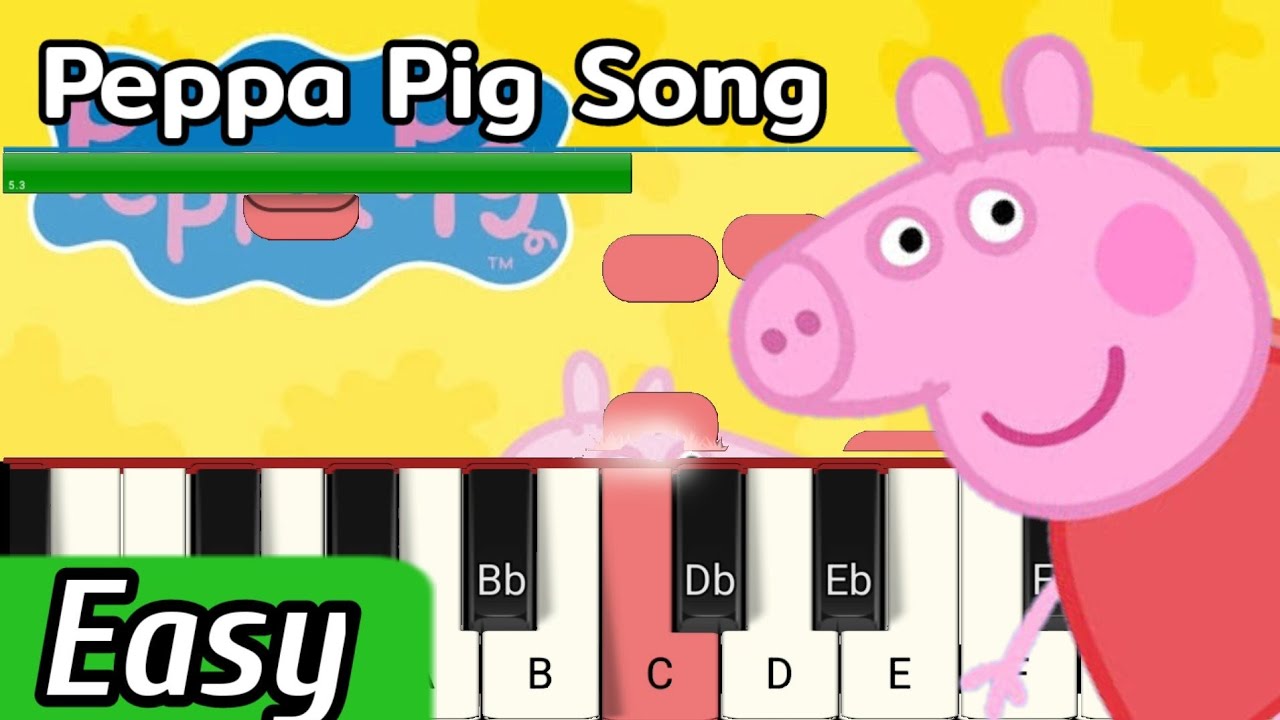 Peppa Pig Intro Song Piano Tutorial / Marimba YouTube