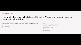 Optimal Charging Scheduling of Electric Vehicles in Smart Grids by Heuristic Algorith... | RTCL.TV