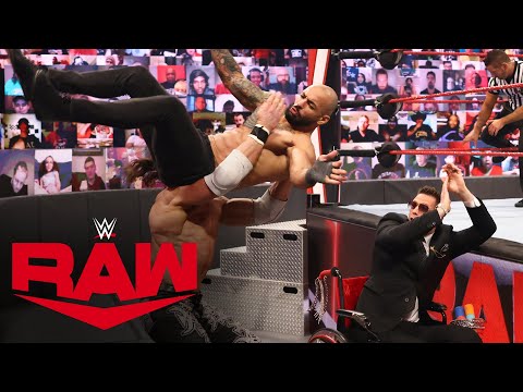Ricochet vs. John Morrison – Falls Count Anywhere Match: Raw, July 12, 2021