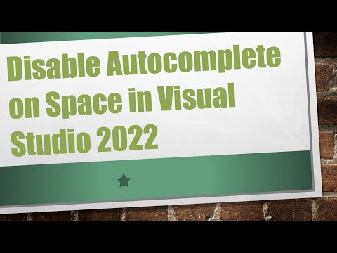 Disable Autocomplete on Space in Visual Studio 2022