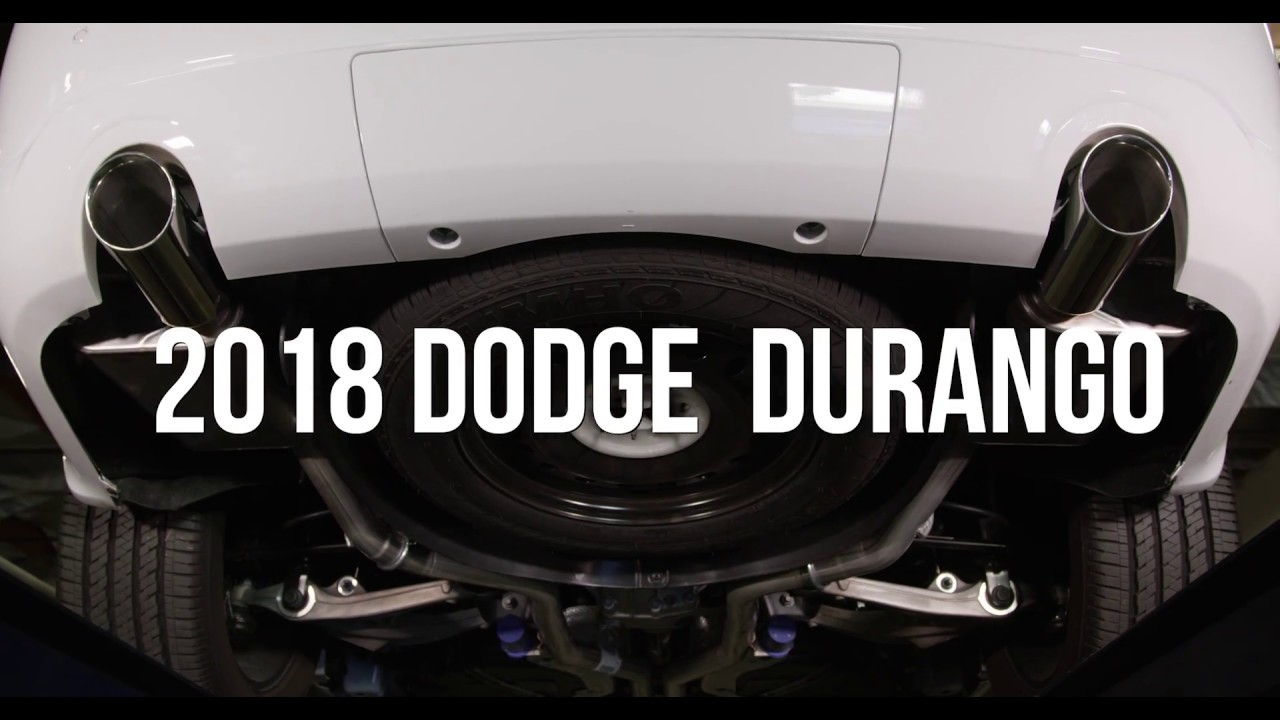 Durango Axle Back Dual Exhaust - YouTube