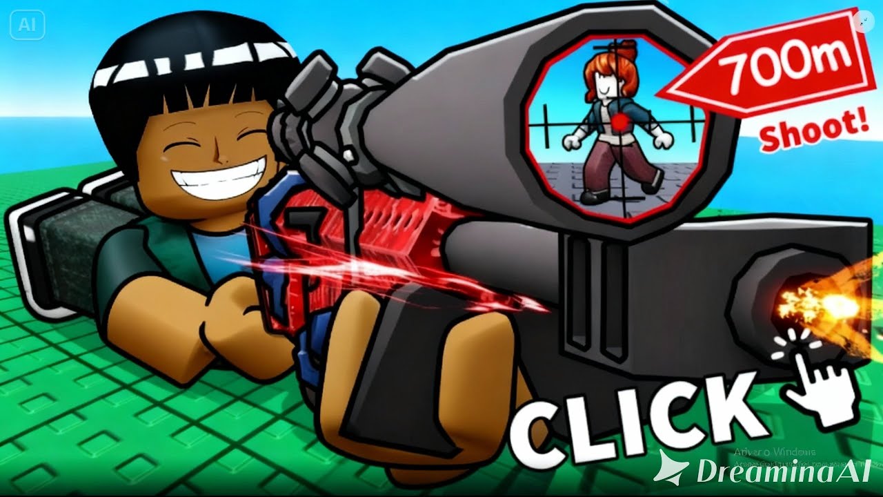 ROCK LEE VIROU UM SNIPER NO HYPERSHOT -  ROBLOX