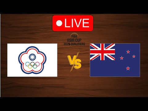 🔴 Live: Chinese Taipei vs New Zealand | FIBA Asia Cup 2025 Qualifiers | Live Play By Play Scoreboard