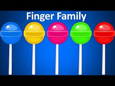 Learn colors for childrens Lollipop Candy Coloring Toddlers Kids Finger Family Colors Learn