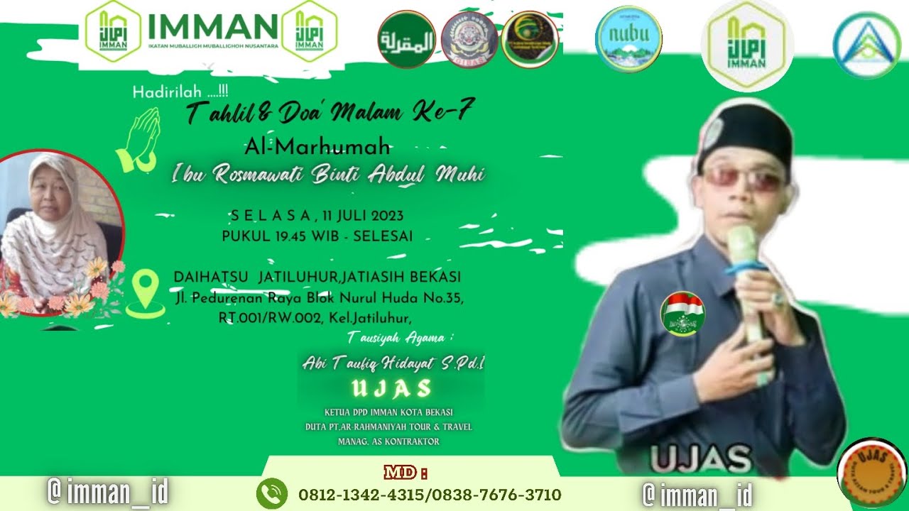 Abi Taufiq Ujas, With Gibas 009 Jatiasih Bksi,Tausiyah Pd Malam Ke-7 ...