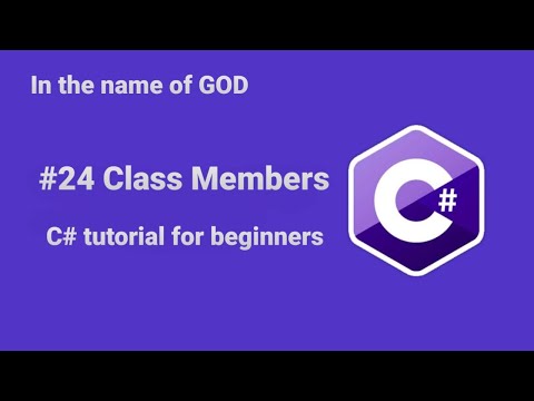 😀C# tutorial for beginners -  Class Members