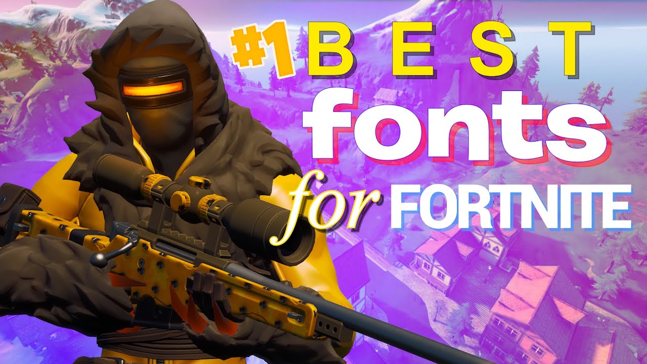 BEST fonts for FORTNITE - YouTube