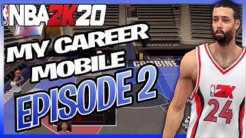 NBA 2K20 Mobile My Career Ep 2 The NBA Combine  & Draft Selection