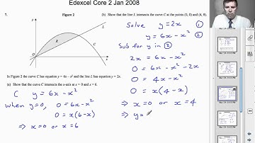 A-Level Maths Core 2 Paper January 2008 - Q7 - Edexcel