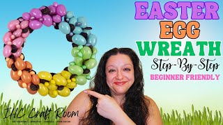 Easter Egg Wreath | Beginner Friendly | Step-By-Step Tutorial DIY