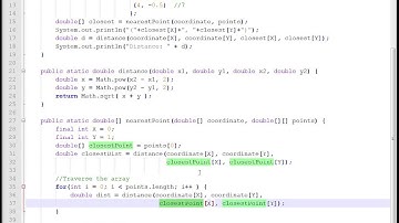 Finding the Nearest 2D Point in Java