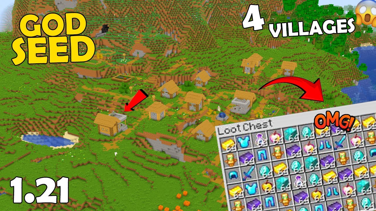 🔥[Best God Seed] For Minecraft 1.21 Java Edition | Seed Minecraft 1.21 ...