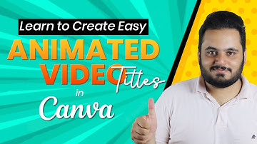 How to Create Animated Video Titles in Canva [Urdu/Hindi]