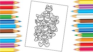 Smiling Critters Coloring Pages New | Coloring  All Characters Poppy Playtime Chapter 3