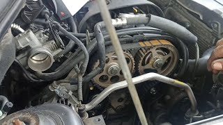 Replace drive belt and timingbelt Chevrolet Aveo