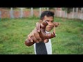 How To Make Powerful Wooden Slingshot | DIY Wooden Slingshot | Wooden Slingshot VS Cokes