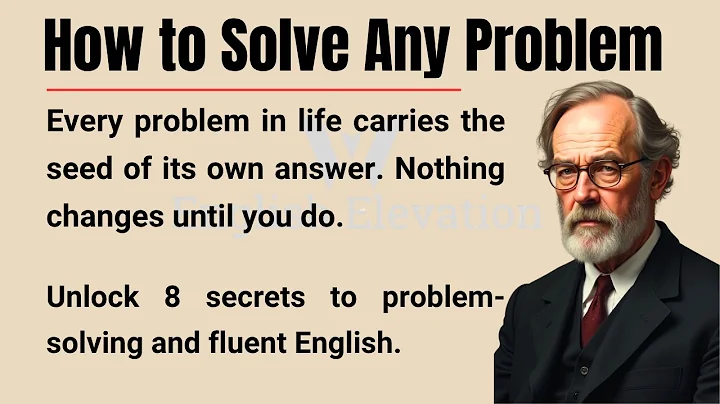 8 Secrets to Solve Any Problem in Life🔥|| Improve your English Fluency || Graded Reader.