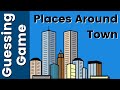 Places around town  esl vocabulary game  buildings and places